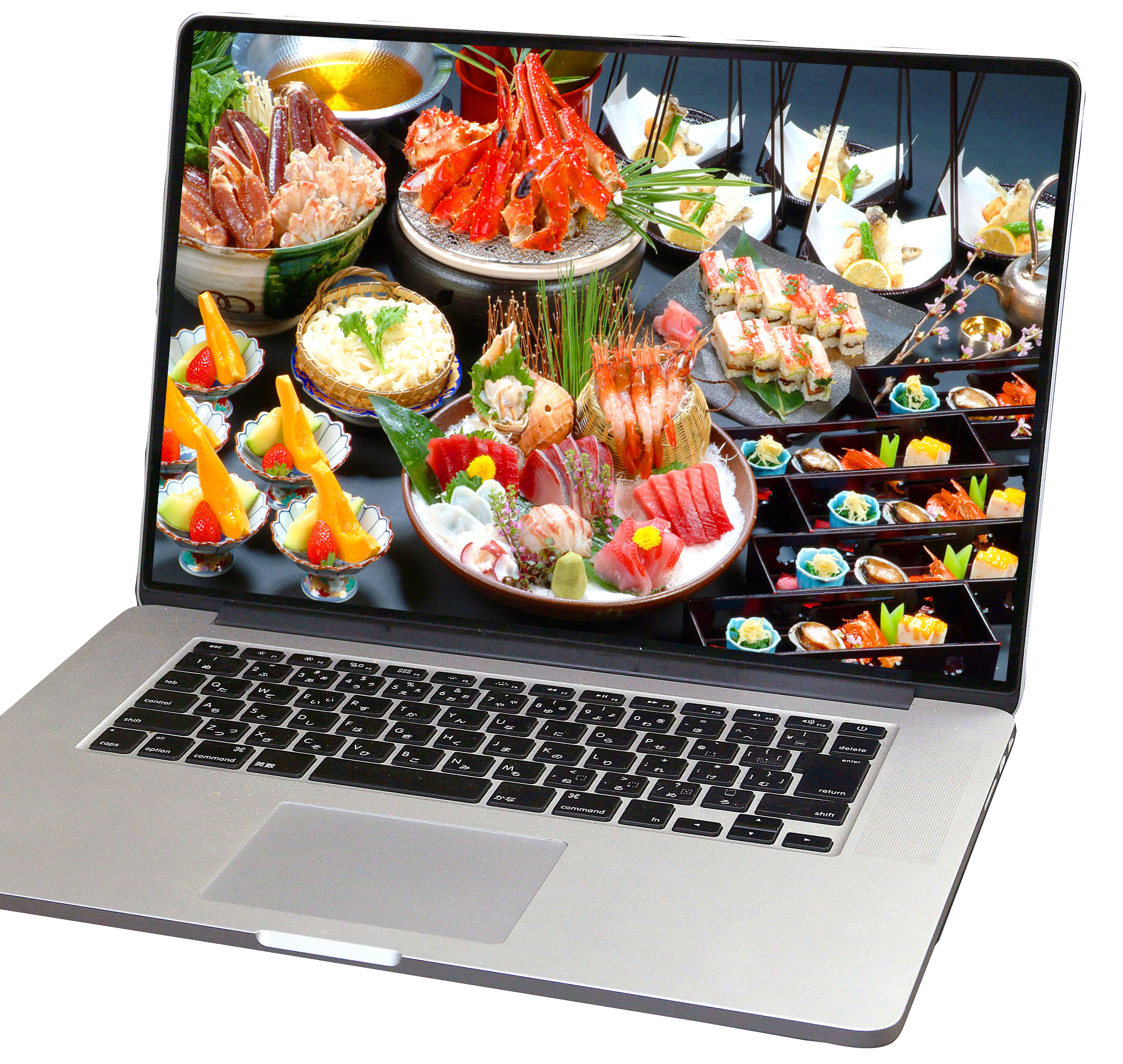 料理撮影パソコン画面サンプル